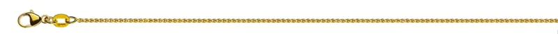 Collier Zopf Gelbgold 375 diamantiert ca. 1.2mm