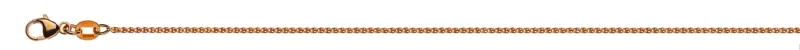 Collier Zopf Rotgold 750 diamantiert ca. 1.2mm