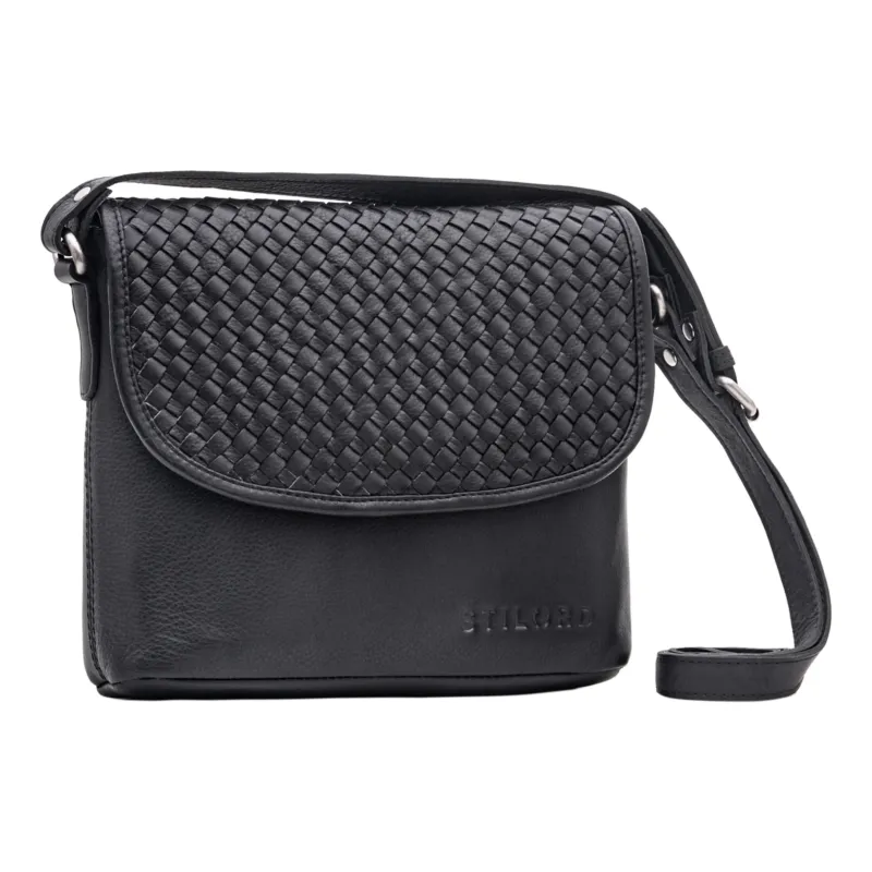 B-WARE "Nika" Crossbody Bag Damen Leder geflochten