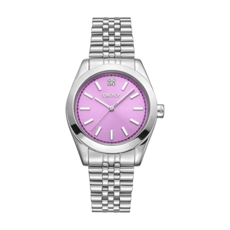 DKNY Damenuhr Nolita Midi aus Edelstahl