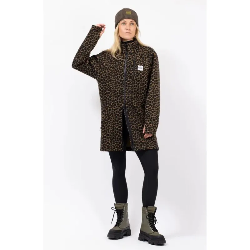 Eivy VERSA SHERPA COAT Fleecejacke Damen Jacke Leopard-Nitrobags-Shop