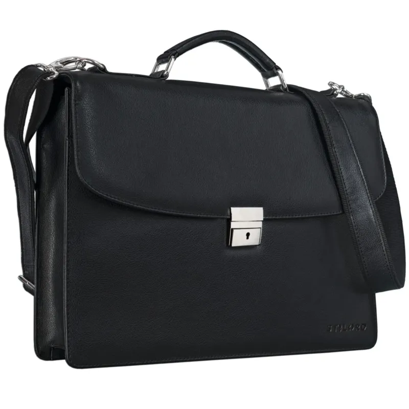 "Jonathan" Elegante Echtleder Aktentasche mit Schloss