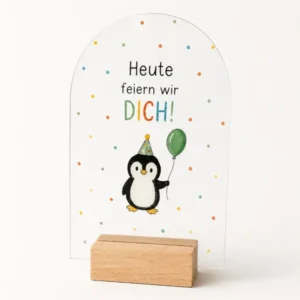 Geburtstags-Aufsteller „Heute feiern wir DICH!“ – Klassenzimmer-Deko für den Geburtstagstisch