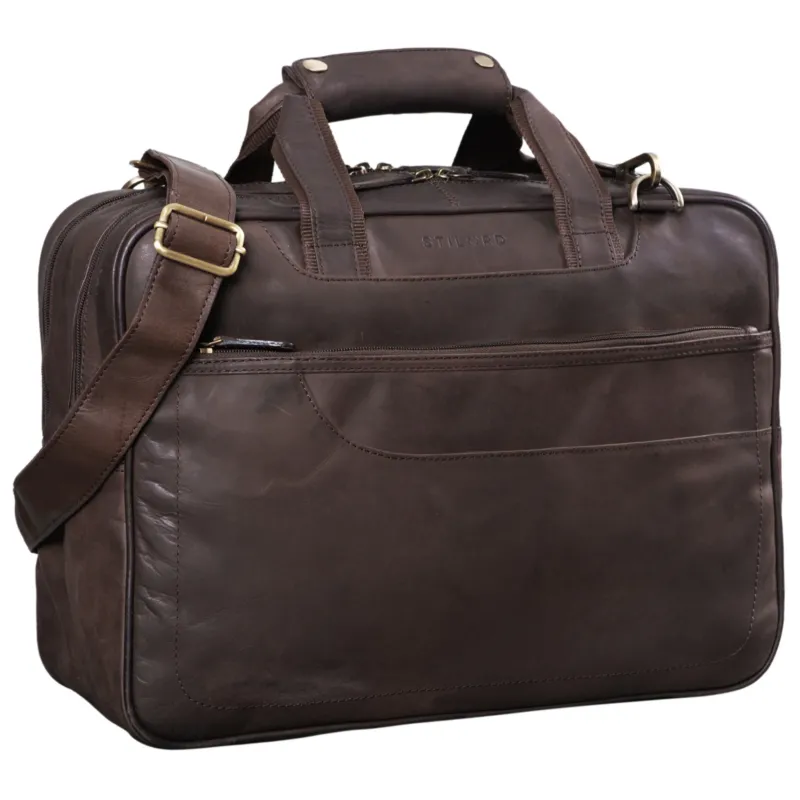 Vintage Lehrertasche echtes Leder