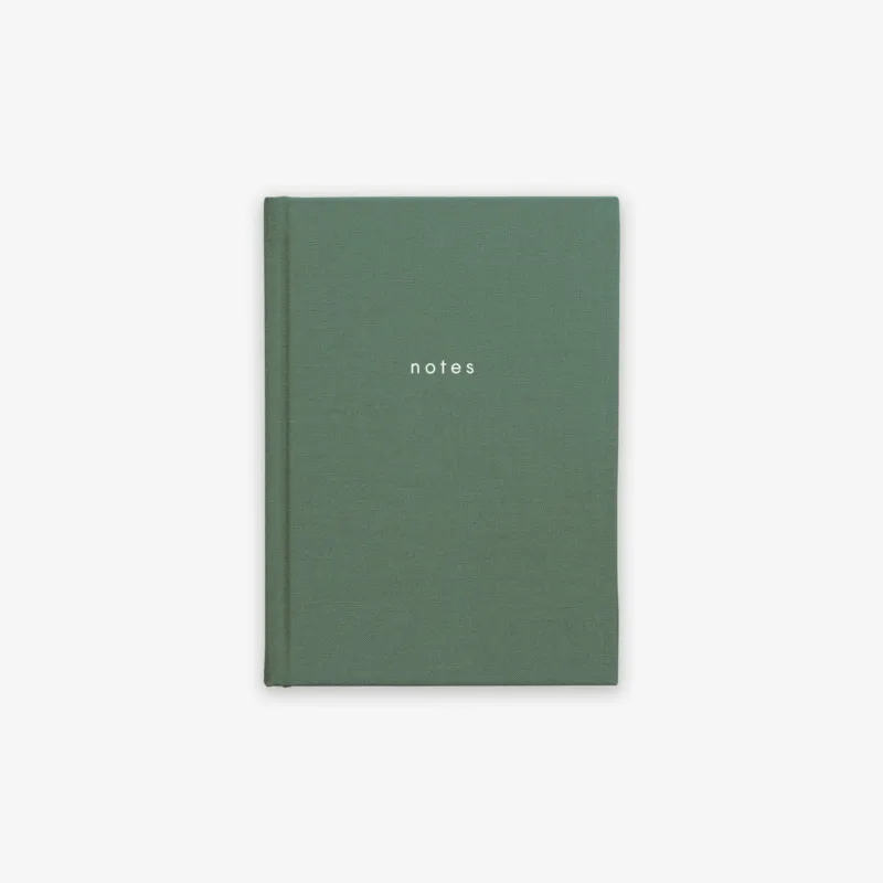 NOTES HARDCOVER NOTEBOOK // MISTY GREEN