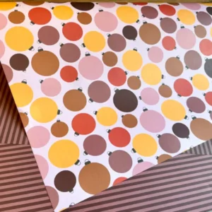 Geschenkpapier Baumkugeln Weihnachten doppelseitig RC