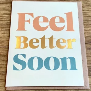 Grußkarte Feel better soon (Serif, 1973)