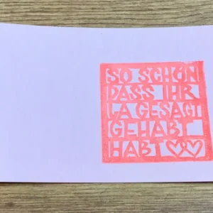 Postkarte So schön, dass Ihr JA gesagt habt (Flitzpost)