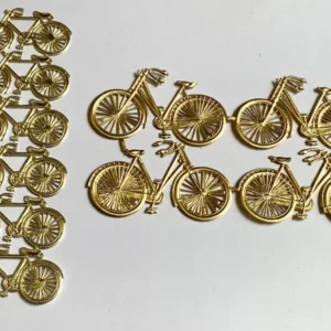 Dresdner Ornamente Fahrräder gold (Papier)°