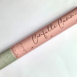 Konfetti-Kanone 40cm goldene Seidenpapierstreifen