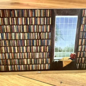Aufstell-Karte Bücherwand (Wer ist der Täter?) - Polly Paper - Umweltfreundliche Schreibwaren
