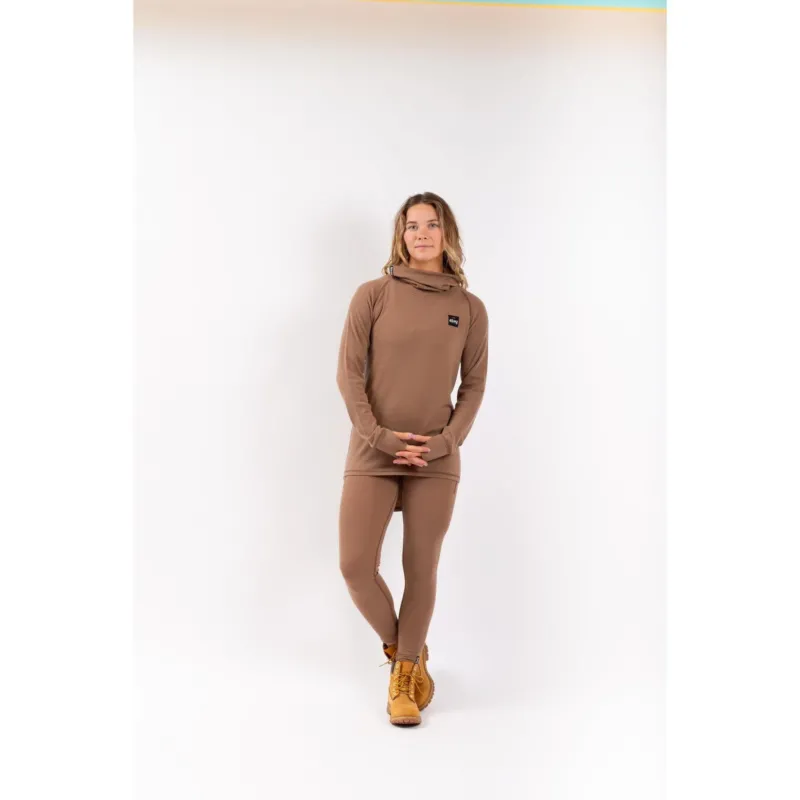 Eivy Icecold Wool Gaiter Rib Top Snowboard Faded Coffee