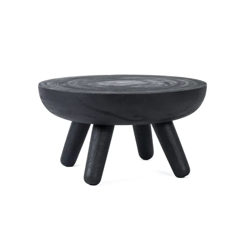 Couchtisch – Suarholz Material, Modernes Design, Schwarzer Ton - Losten | Bazar Bizar Antwerp