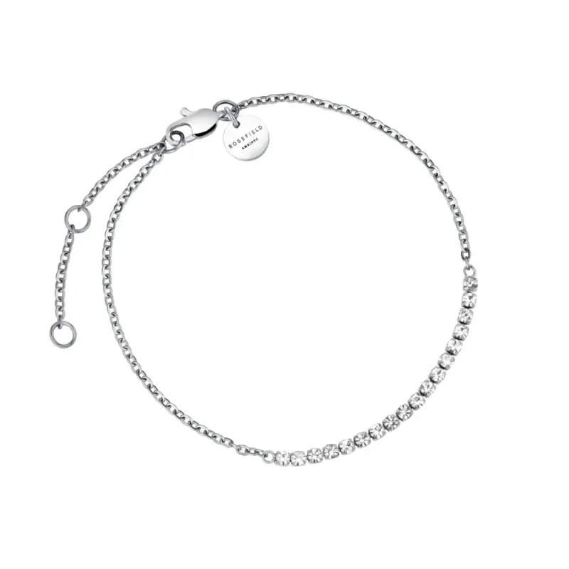 Rosefield Tennisarmband Crystal Silber