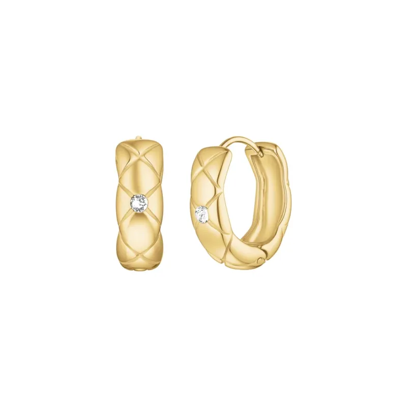 Rosefield Crystal Star Ohrringe Gold