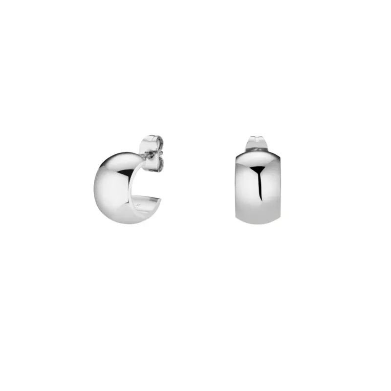 Rosefield Ohrringe Small Wide Silber