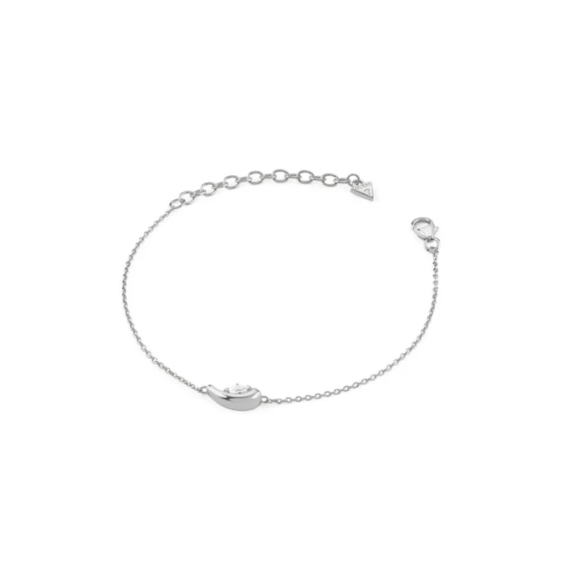 GUESS silver Damen Armband DOUBLE WAVE
