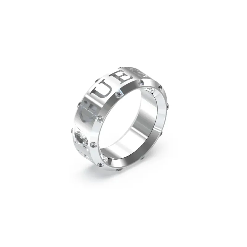GUESS Damenring JUST GUESS Silber mit Kristallen