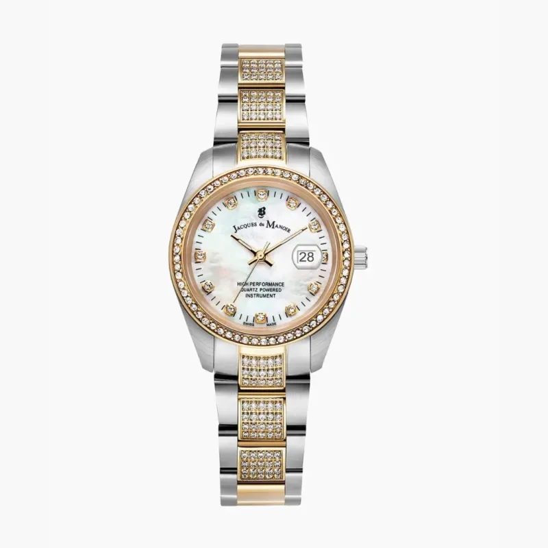 Jacques Du Manoir Inspiration Beauty 31 MM Quarz Damenuhr - JWL01503