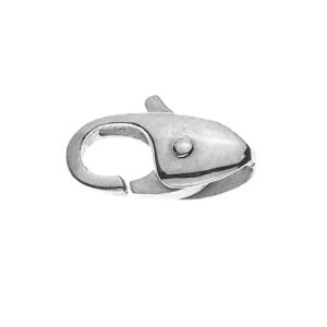 Karabiner Weissgold 750 Fantasie verstiftet 12x5mm