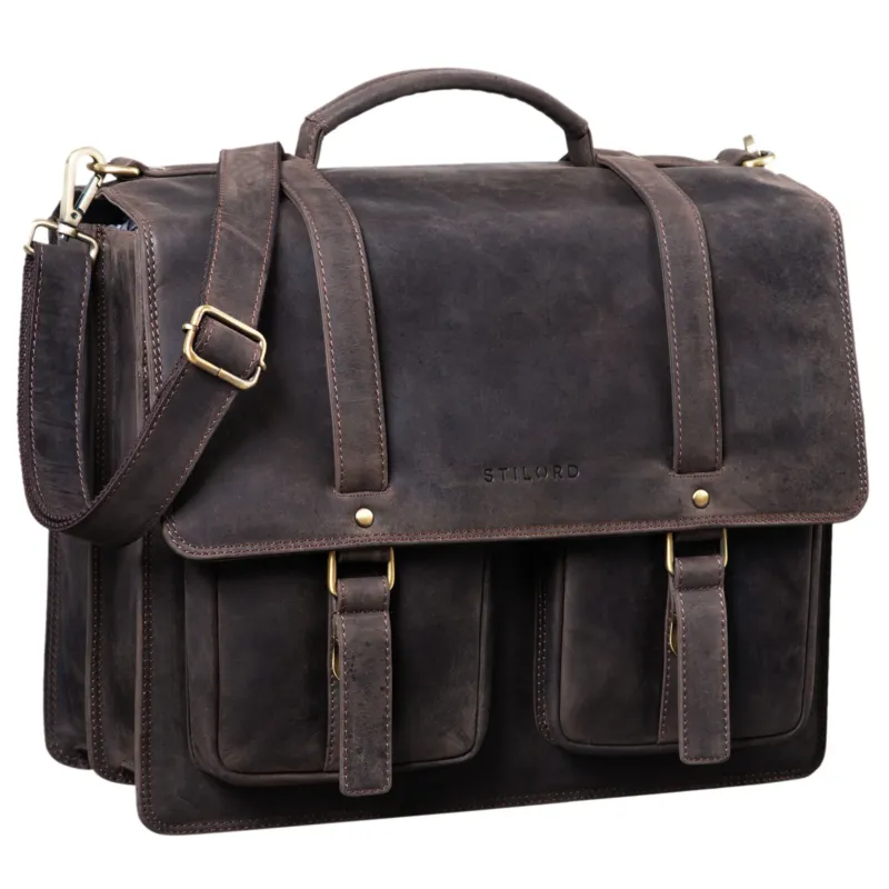 B-WARE "Fernando" Ledertasche Aktentasche Vintage