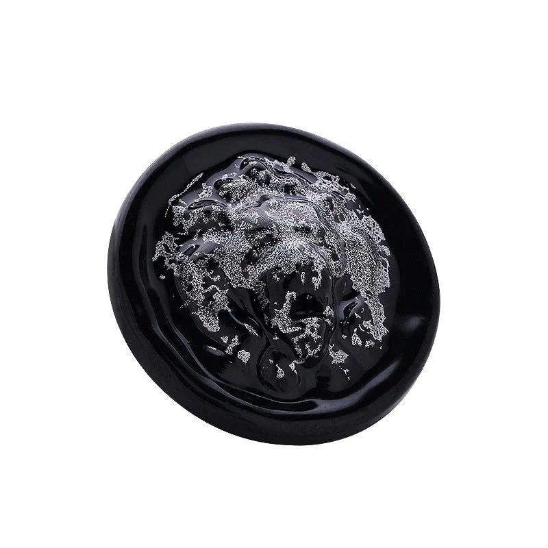 British Lion Head Ink Color Glacier Metal Blouse Button 5pcs