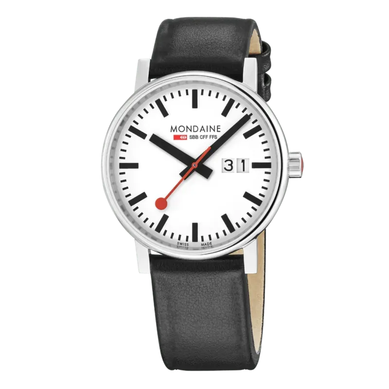 Mondaine EVO2 Herrenuhr aus Leder, 40 MM - MSE.40210.LBV