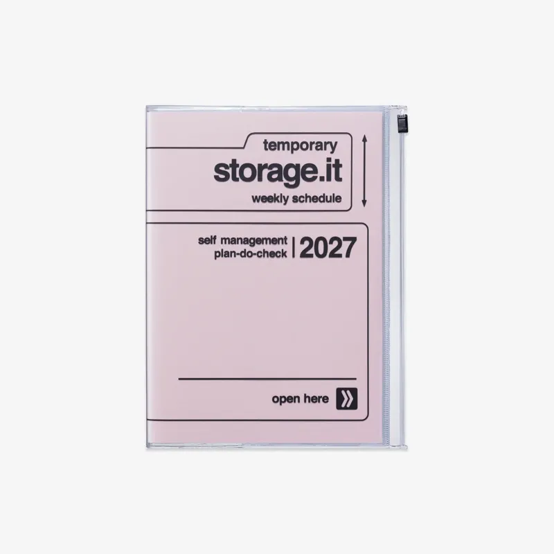 CALENDAR SEP 2026 - DEC 2027 A5 // STORAGE.IT PINK
