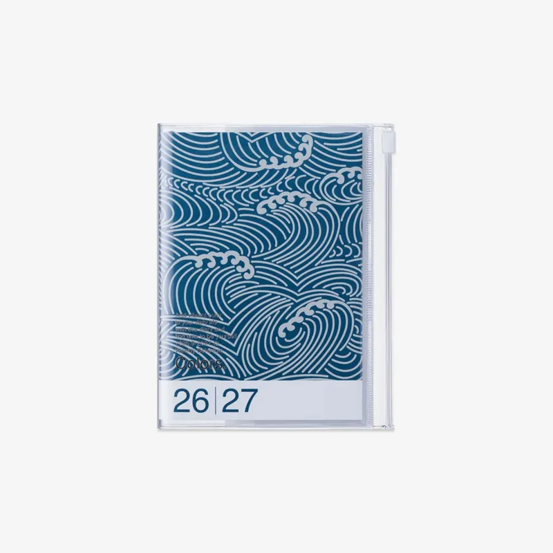 CALENDAR SEP 2026 - DEC 2027 A6 // NAVY WAVE