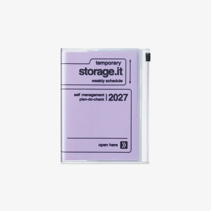 CALENDAR SEP 2026 - DEC 2027 A6 // STORAGE.IT LAVENDAR