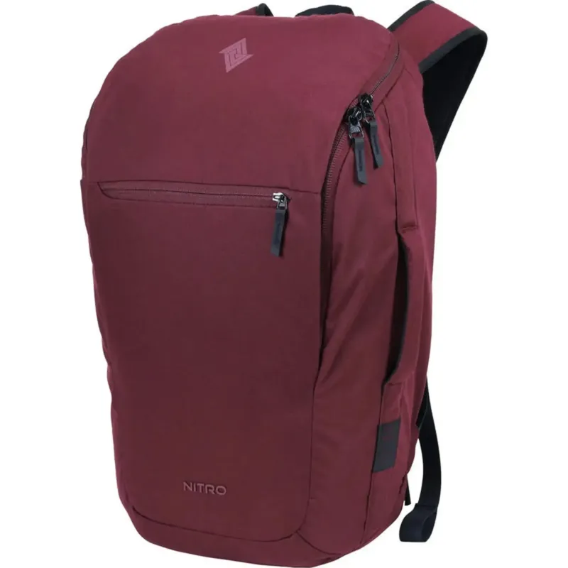 Nitro Nikuro Traveler 32L Rucksack mit 15 Zoll Laptopfach Wine (Rot)-Nitrobags-Shop