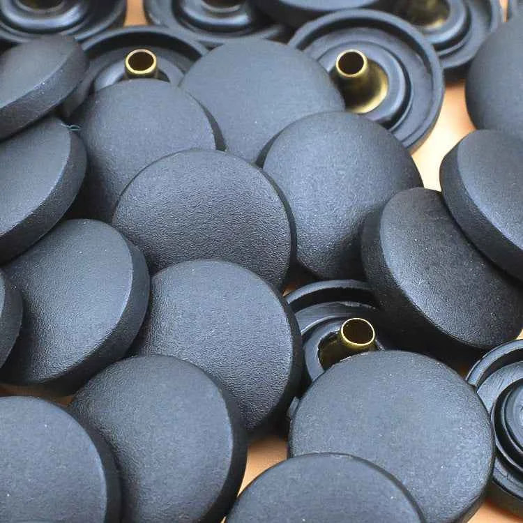 15MM Black & White Plastic Nylon Snap Buttons 100pcs Black