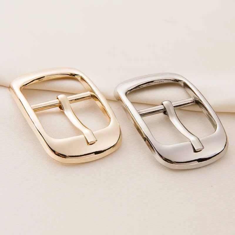 25/30mm Zinc Alloy Rectangle Center Bar Buckles 20pcs