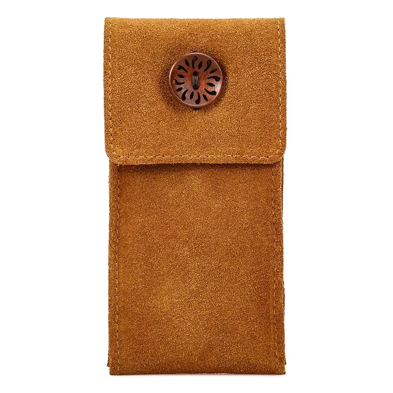 Vintage Watch Pouch – Handcrafted Suede Leather Single Watch Bag