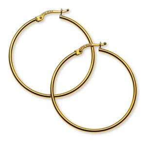 Kreolen Gelbgold 750 Runddraht 33mm 1.5mm