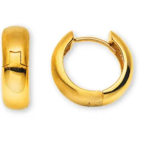 Creolen Gelbgold 750 poliert/satiniert, U-Profil