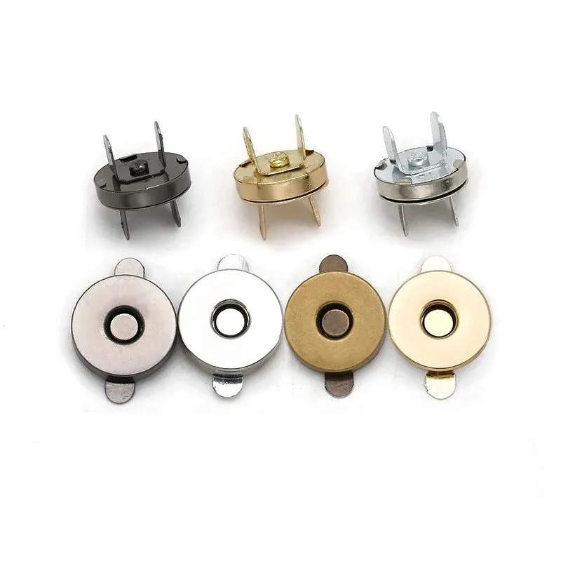 Metal Round Magnetic Snap Buttons for Bag 20pcs
