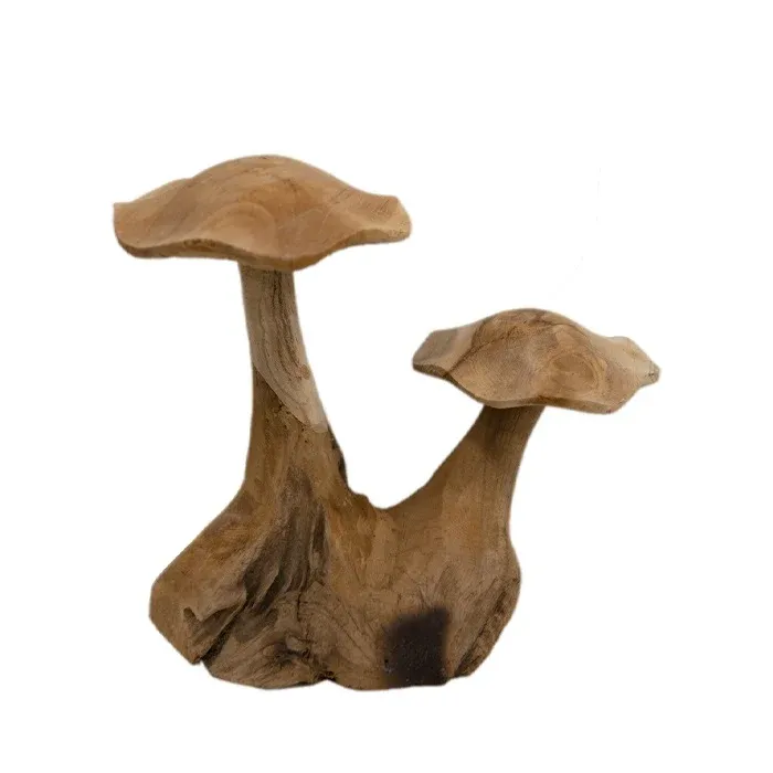 Jojo Living Pilz doppeltes Teak 30cm