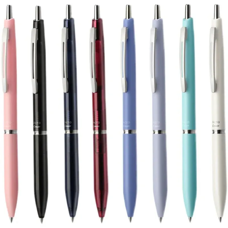 Pilot Acro Retractable Ballpoint Pen | 0.5mm Black | Hybrid Oil Ink | Vintage Resin Barrel