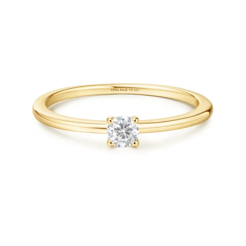 Ania Haie Ring SUNNY SPARKLER Gold 925 Silber
