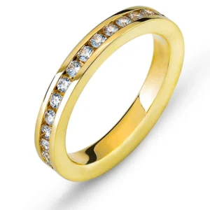 Eternity Ring Gelbgold 750 mit 31 Brillanten Kanalfassung