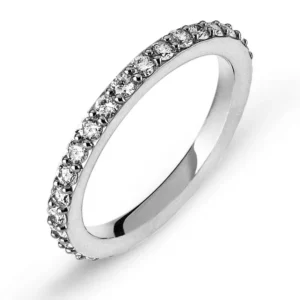 Eternity Ring Weissgold 750 mit Brillanten in Kornfassung
