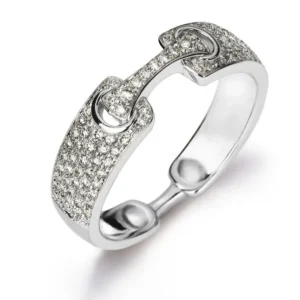 Ring Weissgold 750 mit 13 Brillanten 0,34 ct.