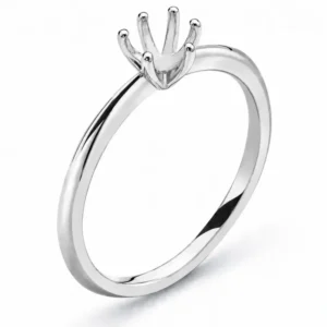 Solitär Ring Rohling 6-Griff Fassung 0.25ct. Rotgold 585
