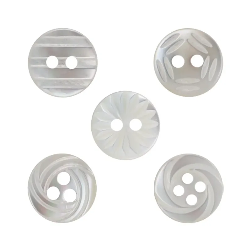 11.5mm 2/3/4-Hole Natural Shell Buttons for Silk Shirts 10pcs
