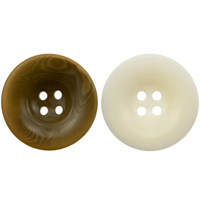 White Green Natural Fruit Buttons for Linen Suits 10pcs