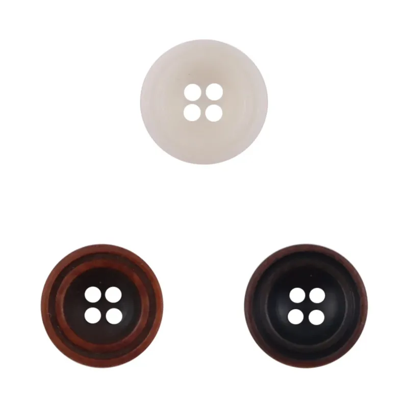 11.5mm Burnt Red Coffee-Colored Tagut Nut Buttons for Linen Blouses 10pcs