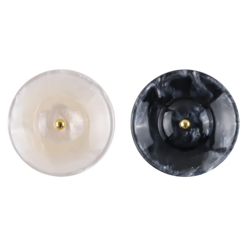 Premium Round Resin Buttons with Metal Shanks for Curtain Making 20pcs
