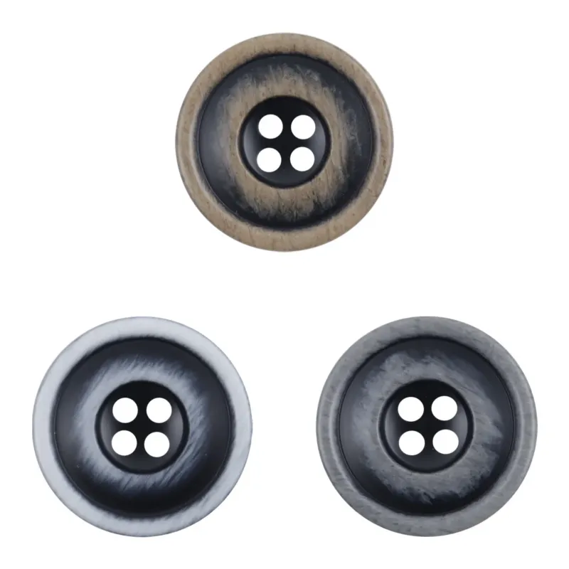 Frosted White Blue Decorative Resin Buttons for DIY Knitted Hats Dolls -20pcs