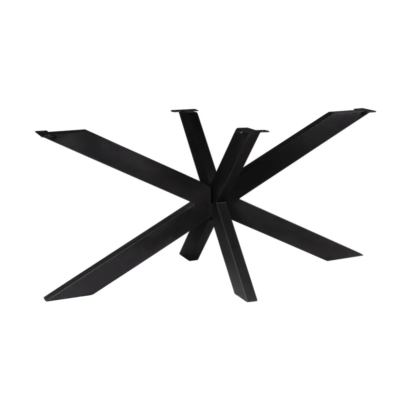 Tischbein – Metall, Schwarz, Matrixform – Matrix | Starfurn